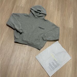 Used ESSENTIALS Grey Pullover Hoodie with dust bag